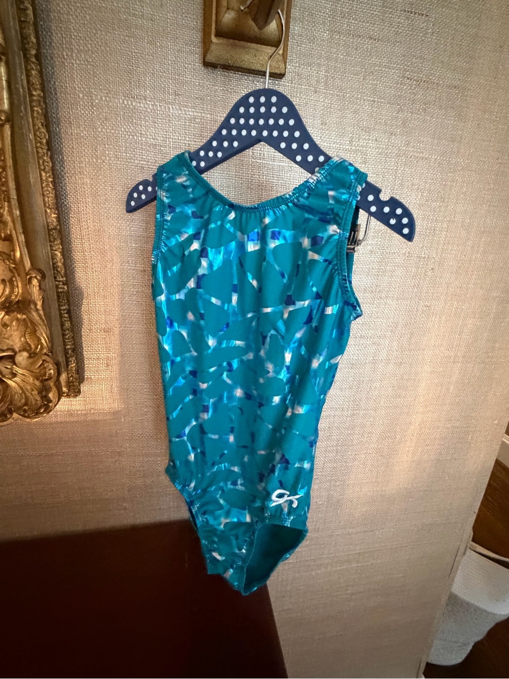 Kids Teal Shimmer One-Piece Leotard